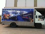 Xe chiếu phim 4D+1 lưu động của AICOM tổ chức chiếu phim tại Hà Nội